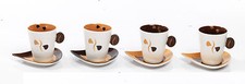 Set 4 tazze/ 4 piattini