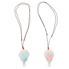  2 fischietti a conchiglia in