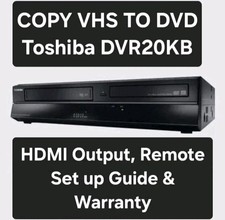 Toshiba DVR20 copia VHS su DVD
