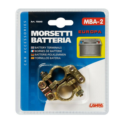 Coppia morsetti batteria auto - morsetti,