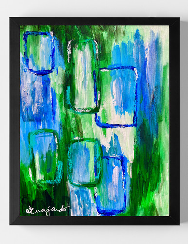 Guajardo art verde blu - art:,