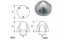 MAX PROP OGIVA ZINCO ANODO ELICHE ORIENTABILI E  ABBATTIBILI PROTEZIONE CATODICA