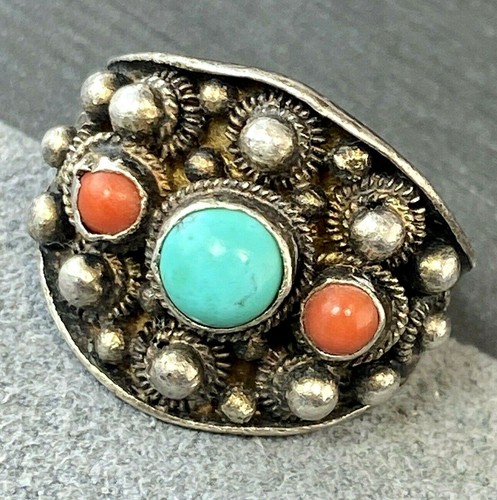 Anello vintage corallo - vintage,
