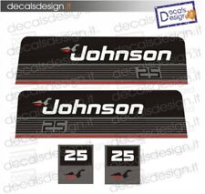 Adesivi motore marino fuoribordo Johnson 25 cv 521 gommone barca