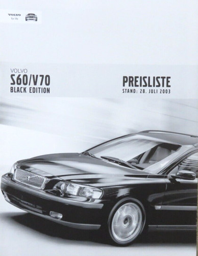 Listino prezzi volvo s60 - s60, /