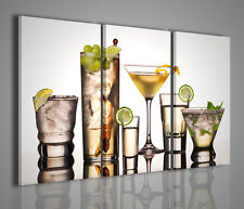 QUADRI MODERNI MULTI COCKTAIL QUADRO MODERNO DRINK ARREDAMENTO ARREDARE BAR PUB