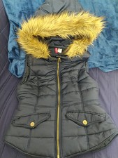 Gilet imbottito Smanicato da donna con Cappuccio