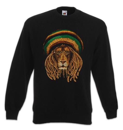 Felpa maglione rastafari lion - felpa,