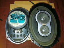vintage altoparlanti 6x9 marca audiovox tryvox a 3 vie 30w da 8 ohm made japan