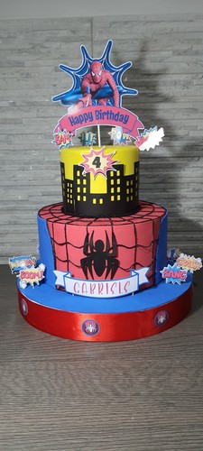Torta scenografica spiderman - torta,