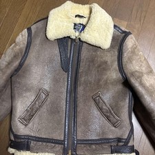 Giacca di pelle bomber SCHOTT tipo B-3 Flight Mouton taglia 40 marrone made in USA