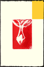 Gianni DESSI " Forte Rosso " 1991 serigrafia/collage, autografata e datata,