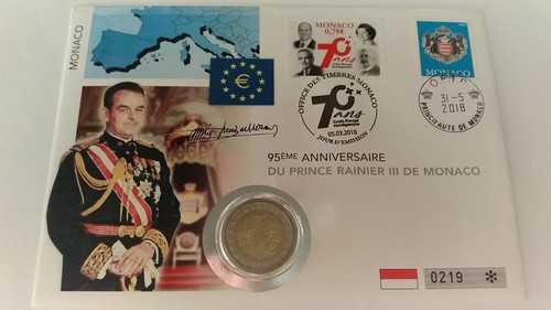 Euro numisbrief monaco - monaco, 2018