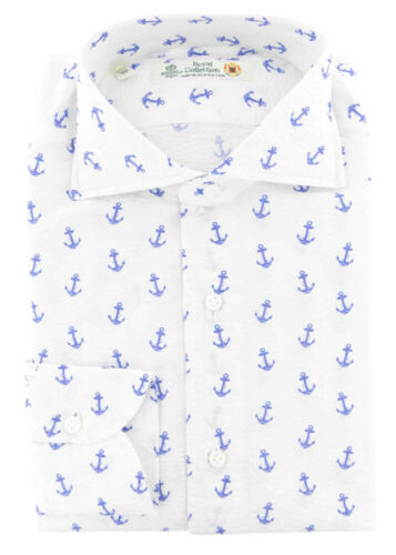 Camicia cotone blu con - camicia, in