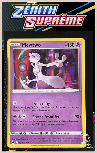 Carte pokémon mewtwo - carte,