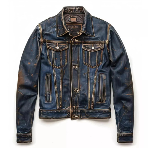 Giacca pelle camionista - di,
