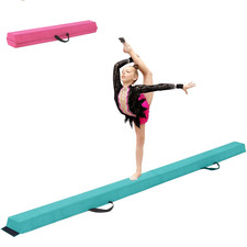 TRAVE GINNASTICA ARTISTICA X CASA 240CM ATTREZZI TRAVE DI EQUILIBRIO PIEGHEVOLE
