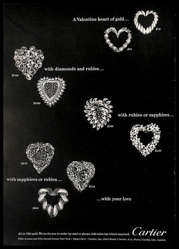 Spilla cuore cartier 1967 - spilla,