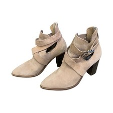 Stivaletti Donna Steve Madden Pelle Scamosciato Beige Nr 38
