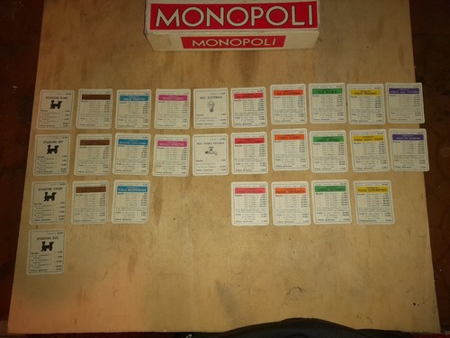 Carte ipotecato monopoli - carte,