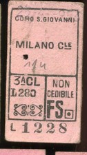 Biglietto Treno Ferrovia Como