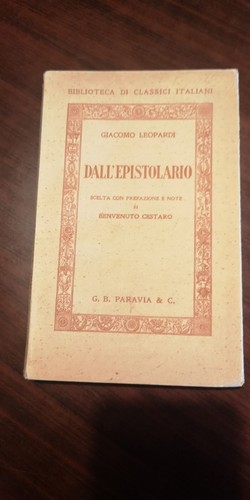 Dall epistolario giacomo - dall'epistolario,