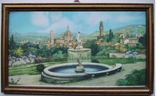 vista Firenze cromolitografia
