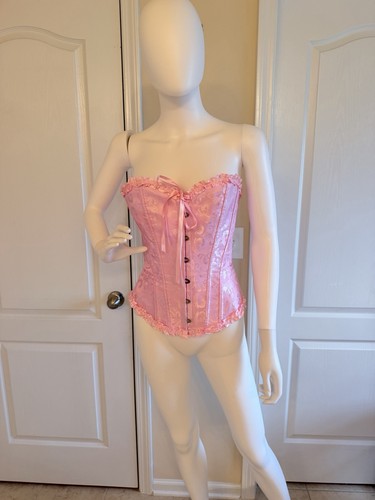 Top corsetto rosa - stringato, in