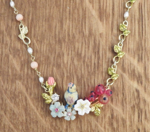 Collana con ciondolo uccellino