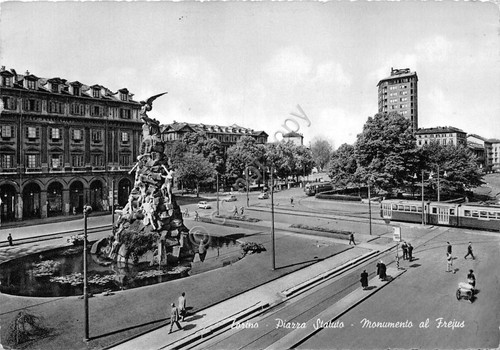 Cartolina torino piazza - torino,