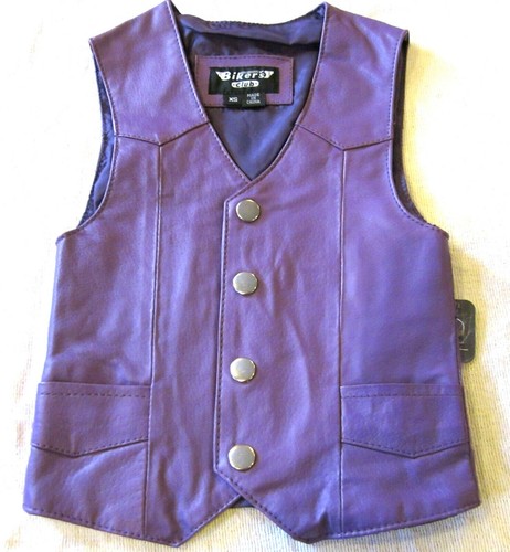 Gilet pelle western bimba - gilet,