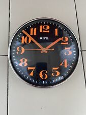 ?OROLOGIO Ritz PARETE VINTAGE ANNI 60 70 DESIGN WALL CLOCK braun Seiko UTOPIE