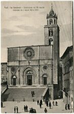 1923 Todi Cattedrale Costruzione XII Sec. Passanti Firenze Centro FP B/N VG ANIM