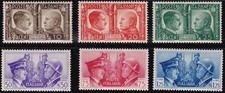 1941 Regno d'Italia, Confraternita d'Armi italo-tedesca, #452/457, MNH**