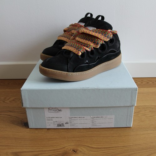 Lanvin curb sneakers black - curb, gum