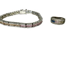 Set Anello Bracciale Argento