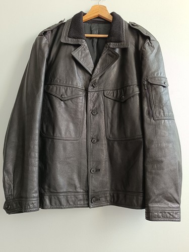 Giacca pelle polizia - di, *