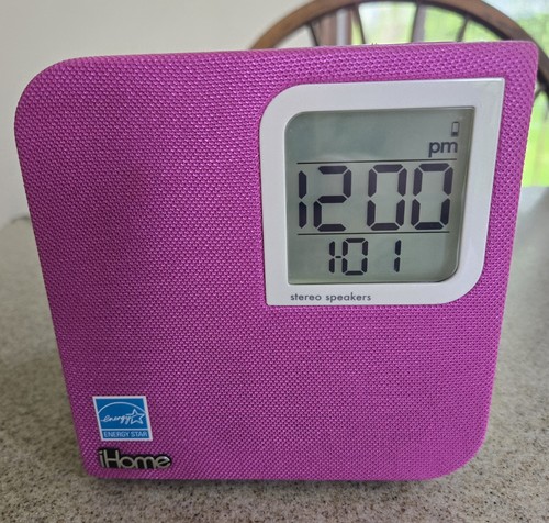 Ihome ih12pr pink - ih12pr, clock