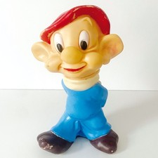 LEDRA - I SETTE NANI - CUCCIOLO - Pupazzo Vintage Gomma - h 15 cm - Rubber Toy