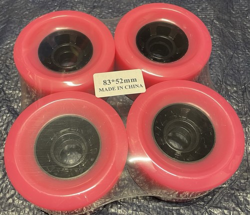 Set ruote longboard rosa - set, mm/rosa