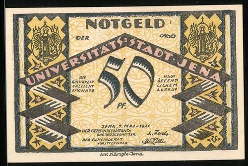 Moneta emergenza jena 1921 - moneta,