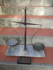 ANTICA BILANCIA DA FARMACIA ERBORISTERIA + PESIERA MISURE CM. 18X45 EPOCA 1800