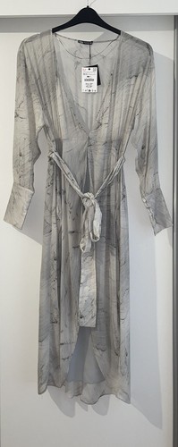 Abito tunica midi zara - zara, grigio