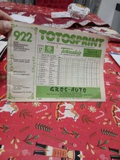 Totosprint Totocalcio Totip