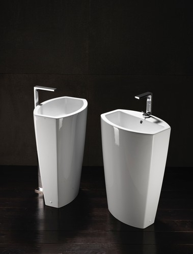 Lavabo freestanding bianco - lavabo,