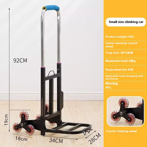 Carrello per arrampicata scale