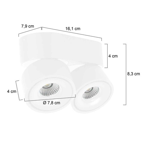Mexlite 2674w fez faretto - mexlite,