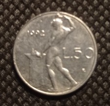 50 LIRE  PICCOLA - 1992 rara