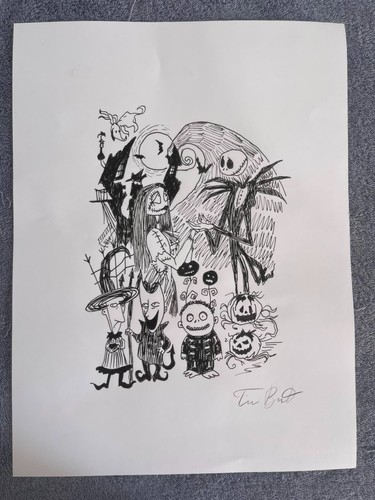 Tim burton painting - tim, drawing