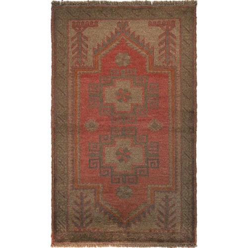 Tappeto overdyed fatto - a, mano